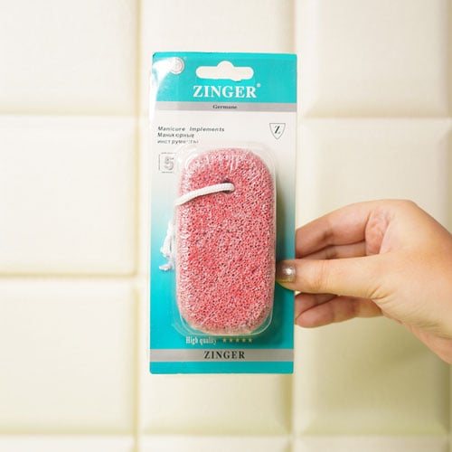 Zinger Pumice Stone Foot Scrub - Red