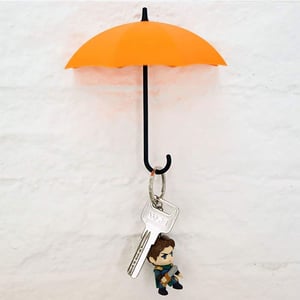 Umbrella key Hanger - Sky Blue Bright Green Purple