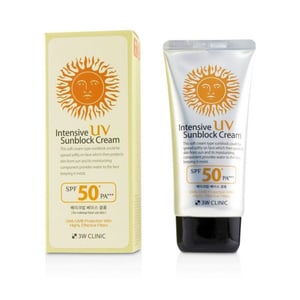 3W Clinic Intensive UV Sunblock Cream SPF50 PA+++ 70ml •