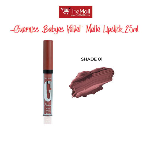 Guerniss Babyes Velvet Matte Lipstick 2.5ml - 01