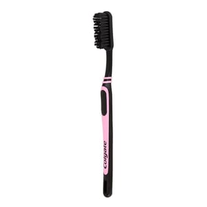 Colgate Double Action Charcoal Toothbrush - Pink