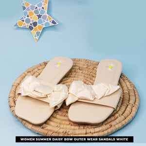 Women Summer Daisy Bow Outer Wear Sandals
