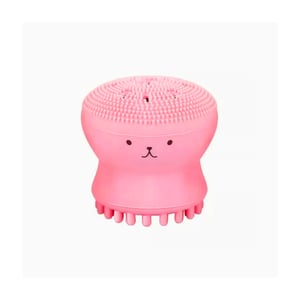 Kiss Lovely Octopus Shape Silicon Face Cleansing Scrubber - Peach Pink