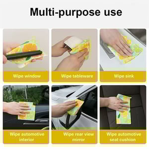 Microfiber Multi-Purpose 20pcs Cloth Roll - Coffee