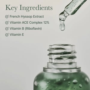 Arencia Holy Hyssop Serum 12 Brightening & Soothing face serum 30ml  •