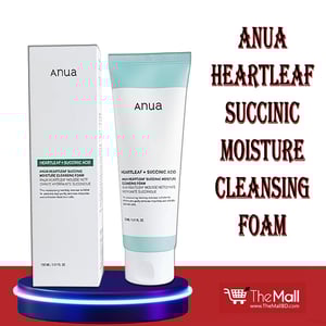 Anua Heartleaf Succinic Moisture Cleansing Foam 150ml •