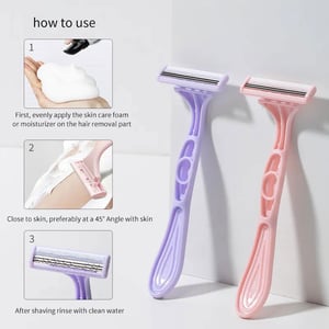 LMLTOP Fashion Makeup Comfort & Portable Razor 2pc - Pink