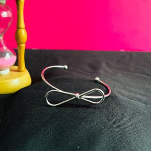 Simple Copper Micro Inlaid Bracelet - Silver (F1)