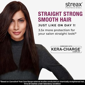 Streax Canvo Line Shampoo For Keratin Treated & Straightened hair 1.5L   •
