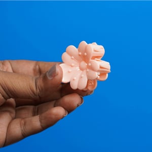 Cherry Blossom Hair Clip - Cream