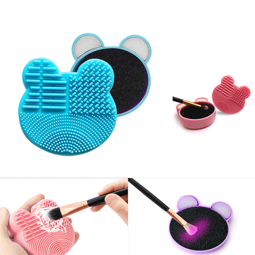Silicone Makeup Brush Cleaner Pad - Sky Blue