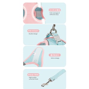 Meow Xinbao Reflective Cat Traction Rope - Medium