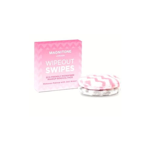 Magnitone London Wipeout Swipes Microfibre Makeup Removal Pads Duo