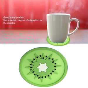 Silicone Mug Coaster 6pcs - Kiwi