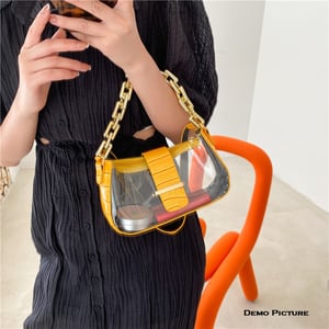 Women's New Trendy Korean Style Transparent Small Bag (1001014)