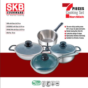 7 Pcs Cooking Set •