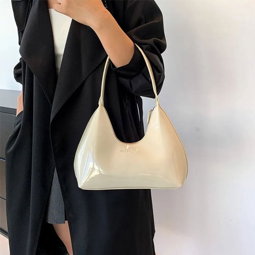 Trendy Fashionable Bag - Beige