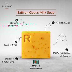 Ribana Saffron Goat's Milk Soap 110g  •