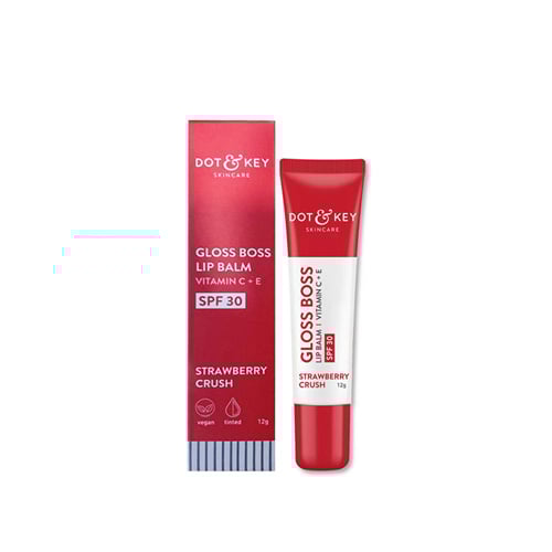 Dot & Key Gloss Boss Strawberry Crush Lip Balm 12g - SPF 30•
