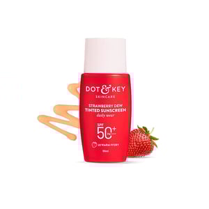 Dot & Key Strawberry Dew Tinted Sunscreen 50ml SPF 50+ PA++++ 02 Warm Ivory   •