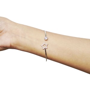 Simple Copper Micro Inlaid Bracelet - Rose Gold (G1)