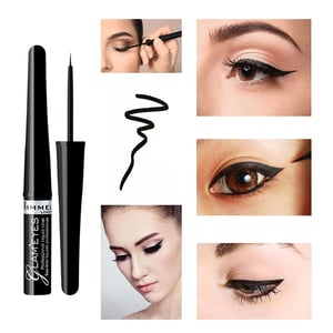 Rimmel Glam Eyes Professional Liquid Eyeliner 4ml - 001 Black Glamour