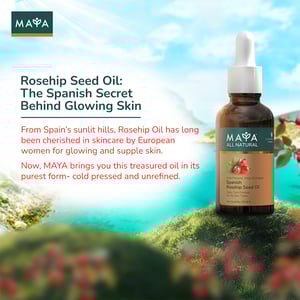 MAYA Cold-Pressed Virgin And Organic Spanish Rosehip Seed Oil 30ml