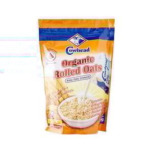 Cowhead Organic Rolled Oats (Instant Baby Oats) 500gm•