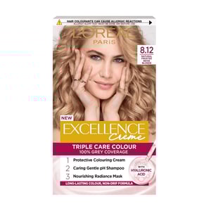 L'Oreal Paris Excellence Creme Haircolour - 8.12 Natural Frosted Beige Blonde•
