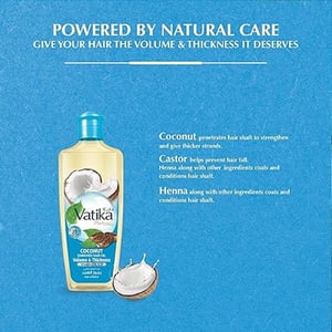 Dabur Vatika Naturals Coconut Enriched Hair Oil 300ml  •