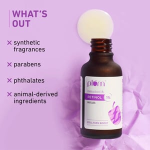 Plum Bakuchiol And Retinol 1%  Face Serum 30ml •