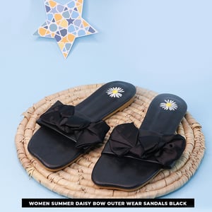 Women Summer Daisy Bow Outer Wear Sandals