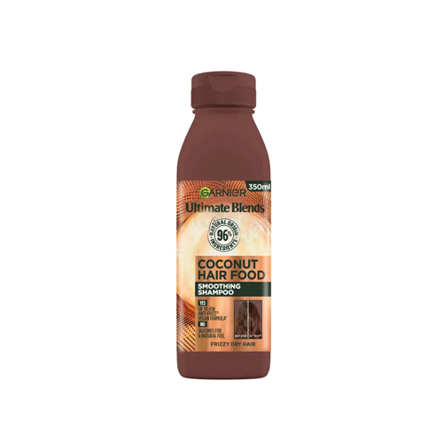 Garnier Ultimate Blends Coconut Hair Food Smoothing Shampoo For Frizzy Hair 350ml •