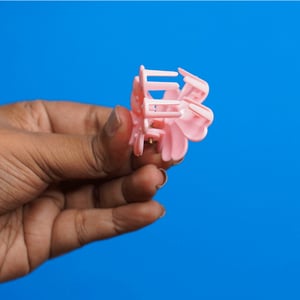 Cherry Blossom Hair Clip - Peach Pink