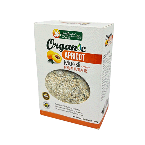 Health Paradise Organic Apricot Muesli 400g •