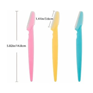 Tinkle Eyebrow Razor - Tan Pink Teal Blue