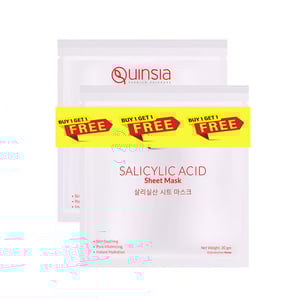 Quinsia Salicylic Acid Sheet Mask 30g (Buy 1 Get 1 Free)