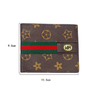 Floral Printed Wallet For Unisex - Brown