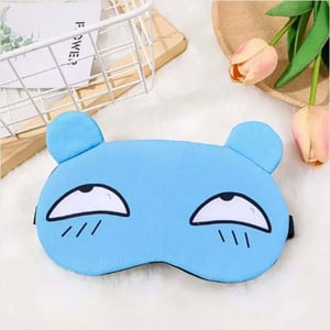 Adjustable Sleeping Eye Mask With Gel Pad - Sky Blue