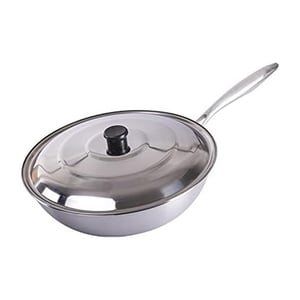 SKB Frying Pan With SS Lid & SS Handle - 24cm