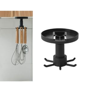Adhesive Rotating Kitchenware Storage Rack (301176)