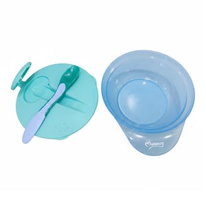 Momeasy Weaning Bowl With Heat Sensing Spoon (6m+) - Blue