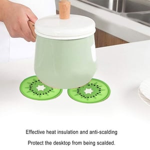 Silicone Mug Coaster 6pcs - Kiwi