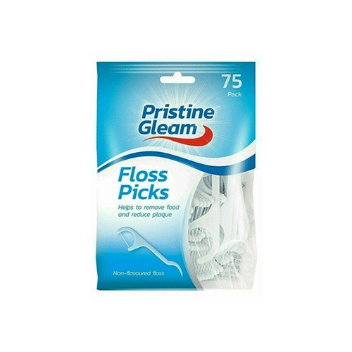 Pristine Gleam Floss Picks 75pcs