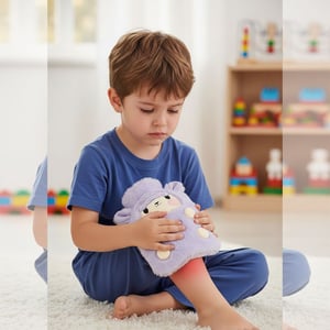 Ultra Comfortable Hot Water Bag - Purple Sheep