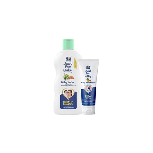 Parachute baby Lotion Enriched with Almond Milk & Olive Oil 200ml (Free Parachute Baby Cream Enriched with Olive & Almond 50ml)