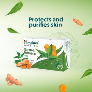 Himalaya Neem & Turmeric Soap 125g (Buy 3 Get 1 Free)