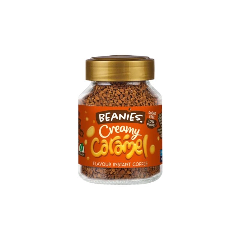 Beanies Creamy Caramel Flavoured Instant Coffee 50g
