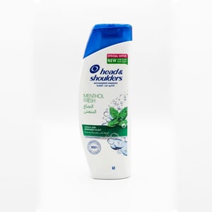 Head & Shoulders Menthol Fresh Anti Dandruff Shampoo 350ml •