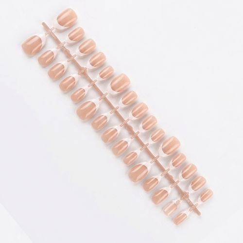 Premium False Nails 30pcs - White Nude Pink